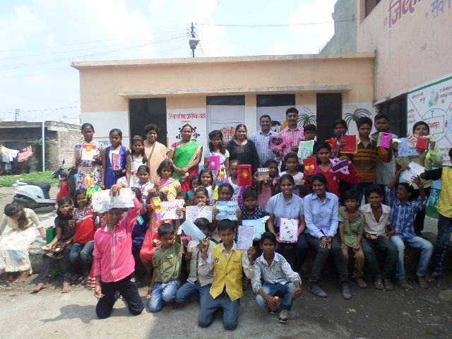 Diwali celebration in 5 project schools of Ahmednagar