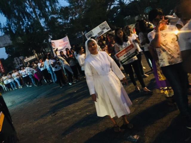 AMAR # 736 Peace Rally for the Pulwama Martyrs at Maria Vihar, Nashik