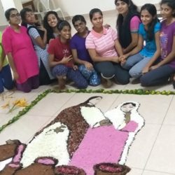AMAR # 934 Rangoli Competition for the Marian Month at Madanthyar!