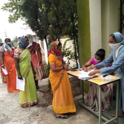 AMAR # 1400 Distribution of Dry Ration kits 50 families at Bableshwar